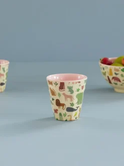 Rice melaminebeker medium, Sweet Jungle Print-Soft Pink