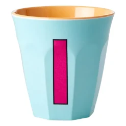 Rice melaminebeker medium letter I 30 cl, Mint