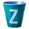 Rice melaminebeker medium letter Z 30 cl, Green