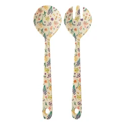 Rice saladebestek melamine 2-delig, Wild flowers