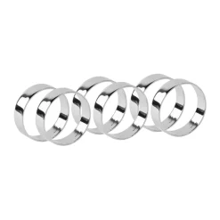 Ring servetring 6-pack, Silver finish