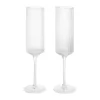 Ripple Champagne flutes champagneglazen 15 cl 2-pack, Clear
