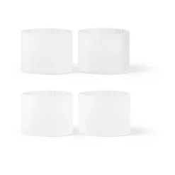 Ripple glas laag 4-pack, Frosted