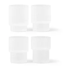 Ripple glas 4-pack, Frosted