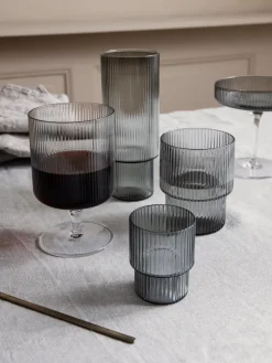 Ripple glas 4-pack, smoked grey