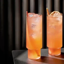 Ripple long drink glas 4-pack, helder