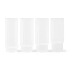 Ripple long drink glas 4-pack, Frosted