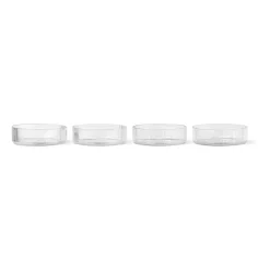 Ripple ontbijtkom 4-pack, clear