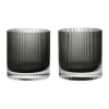 Ripple tumbler glas 25 cl 2-pack, Smoked Grey
