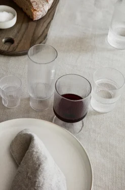 Ripple wijnglazen, Helder glas