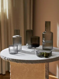 Ripple wijnglazen, Smoked grey