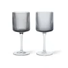 Ripple wittewijnglas 26 cl 2-pack, Smoked grey