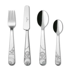 Roar like a Lion kinderbestek 4-delig, Roestvrij staal