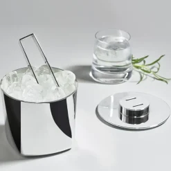 Rocks ijsemmer met tang, Glanzend