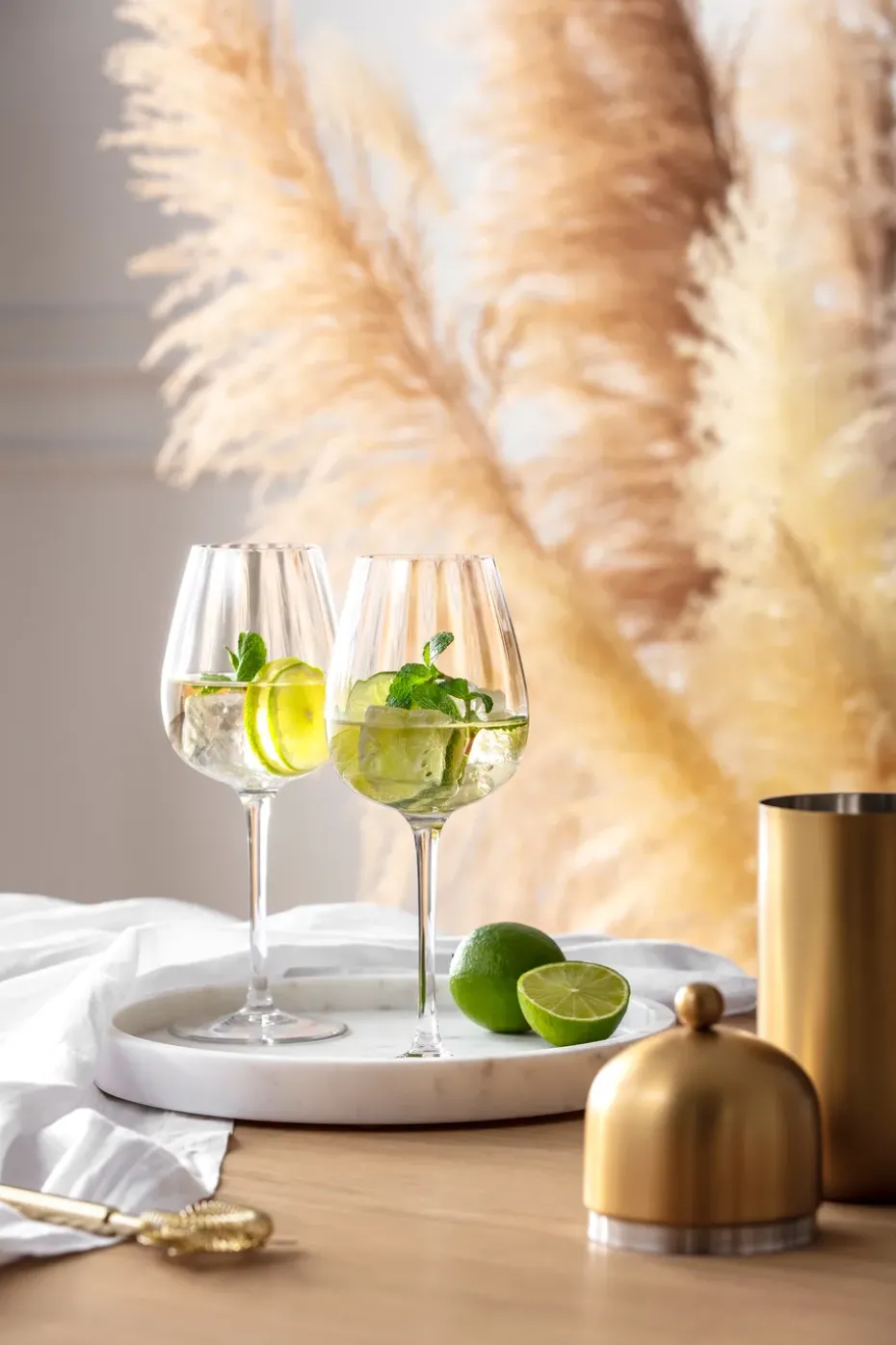 Rose Garden wittewijnglas 4-pack 43 cl, Transparant