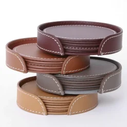 Ørskov onderzetter (glazen) 6-pack, bruin