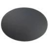 Ørskov placemat leer ovaal, zwart