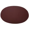 Ørskov placemat leer ovaal, bordeauxrood
