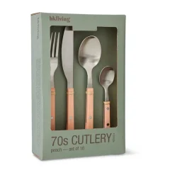 70's bestekset 16-delig, Peach