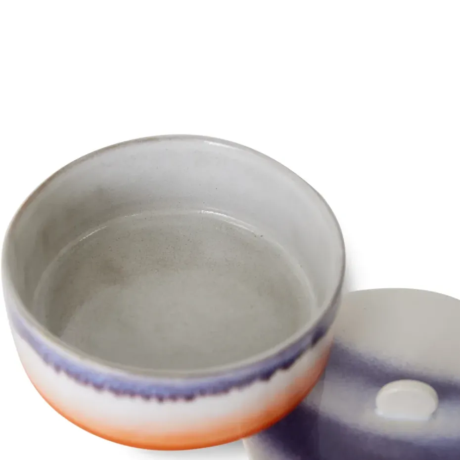 70's bonbon schaal, Mauve