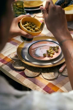 70's bord Ø27,5 cm 2-pack, Coconut