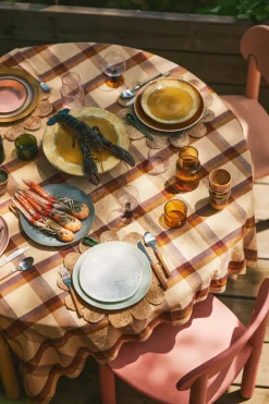 70's bord Ø27,5 cm 2-pack, Palms