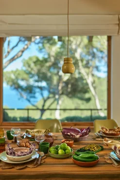 70's bord Ø27,5 cm 2-pack, Palms