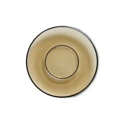 70's glassware koffieschotel Ø10,6 cm 4-pack, Mud brown
