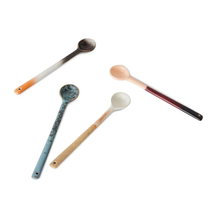 70's keramieken lepel L 4-pack, Breeze