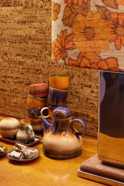 70's koffie schotel Ø11,5 cm, Dark roast