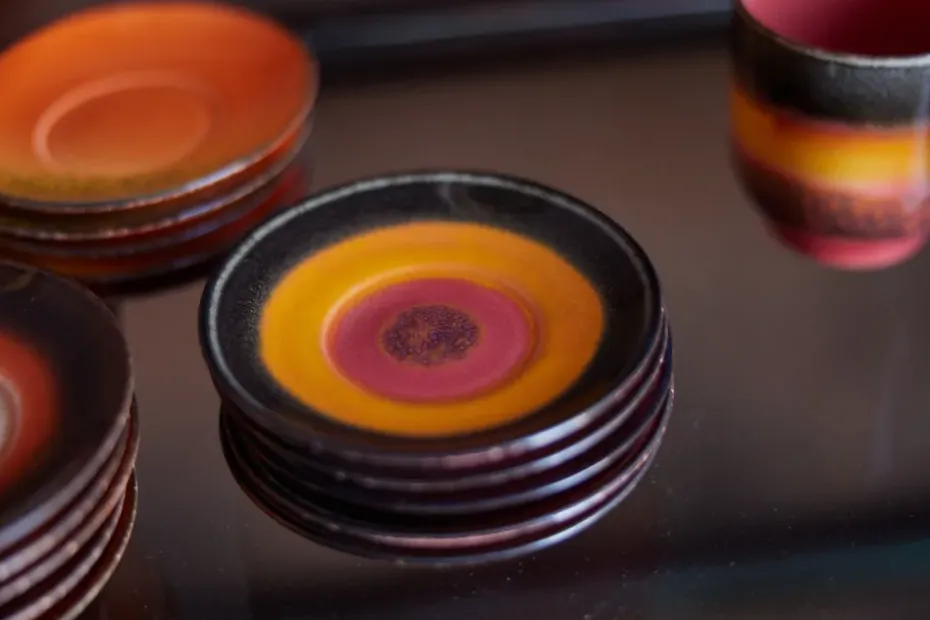 70's koffie schotel Ø11,5 cm, Slow roast