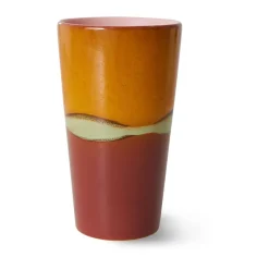 70's latte mok, Clay