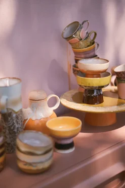 70's tapas schaal op voet L Ø12,5x11 cm, Creek