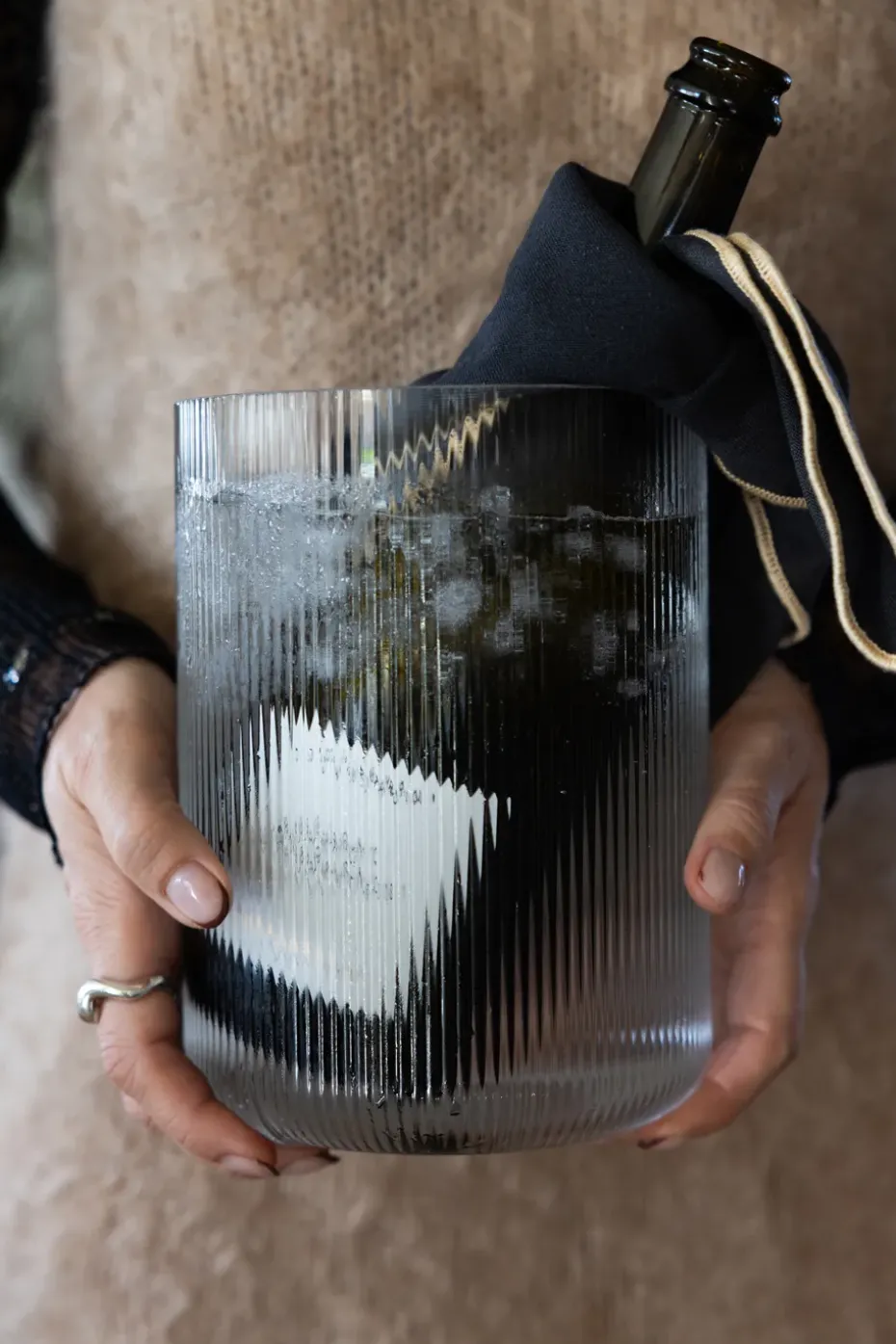 Sagaform Blanka vaas/wijnkoeler Ø15x20 cm, Helder