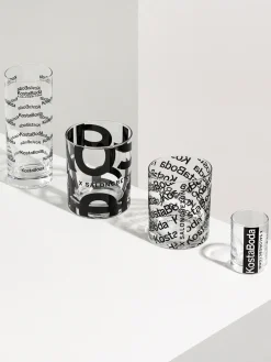 Salong Betong DOF glas 35 cl 2-pack, Transparant-zwart