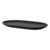 Sand bord ovaal 12,5x20 cm, Black clay
