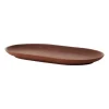 Sand bord ovaal 12,5x20 cm, Red clay