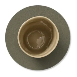 Serene glasonderzetter circle Ø10 cm, Moss