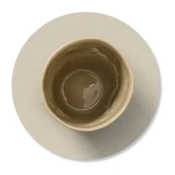 Serene glasonderzetter circle Ø10 cm, Cream