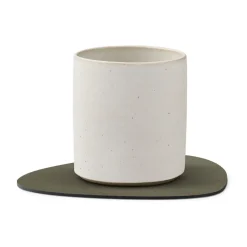 Serene glasonderzetter curve 11x13 cm, Moss