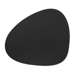 Serene placemat curve L 37x44 cm, Black