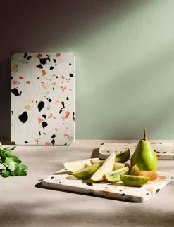 SERVE-IT serveerbord 16 cm, White terrazzo