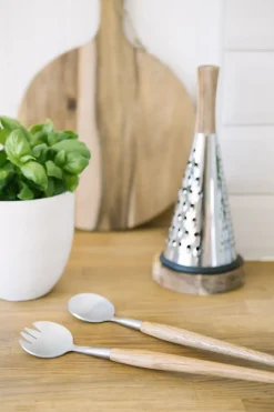 Sico saladebestek 28 cm, Roestvrij staal-acacia