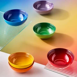 Signature steengoed diepe schaal 6-delig, Rainbow