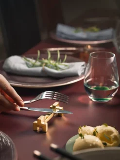 Signe bestekbakje 2-pack, Messing