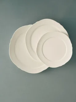 Silhouette bord L Ø26 cm 4-pack, White