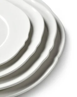 Silhouette bord XS Ø17 cm 4-pack, White