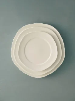 Silhouette bord XS Ø17 cm 4-pack, White