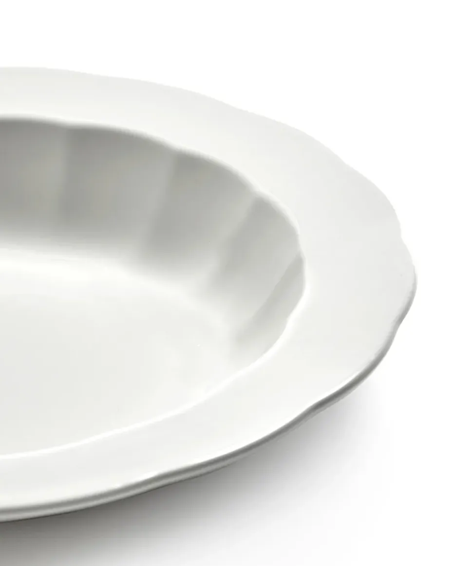 Silhouette diep bord M Ø23,7 cm 4-pack, White