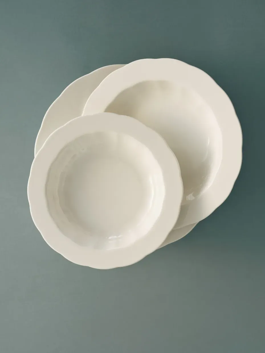 Silhouette diep bord M Ø23,7 cm 4-pack, White